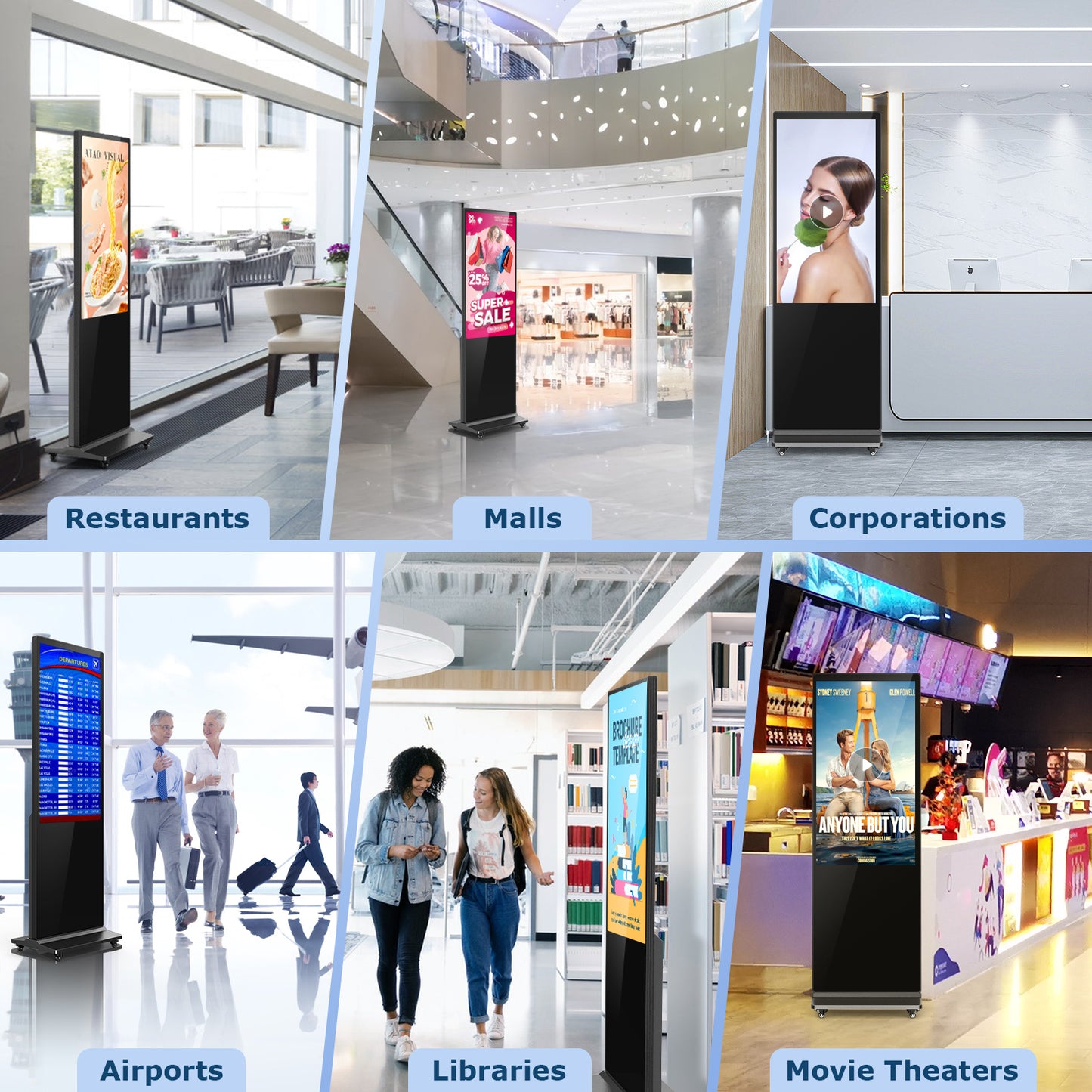 antfraer 43" Digital Signage Android 11.0 OS NON