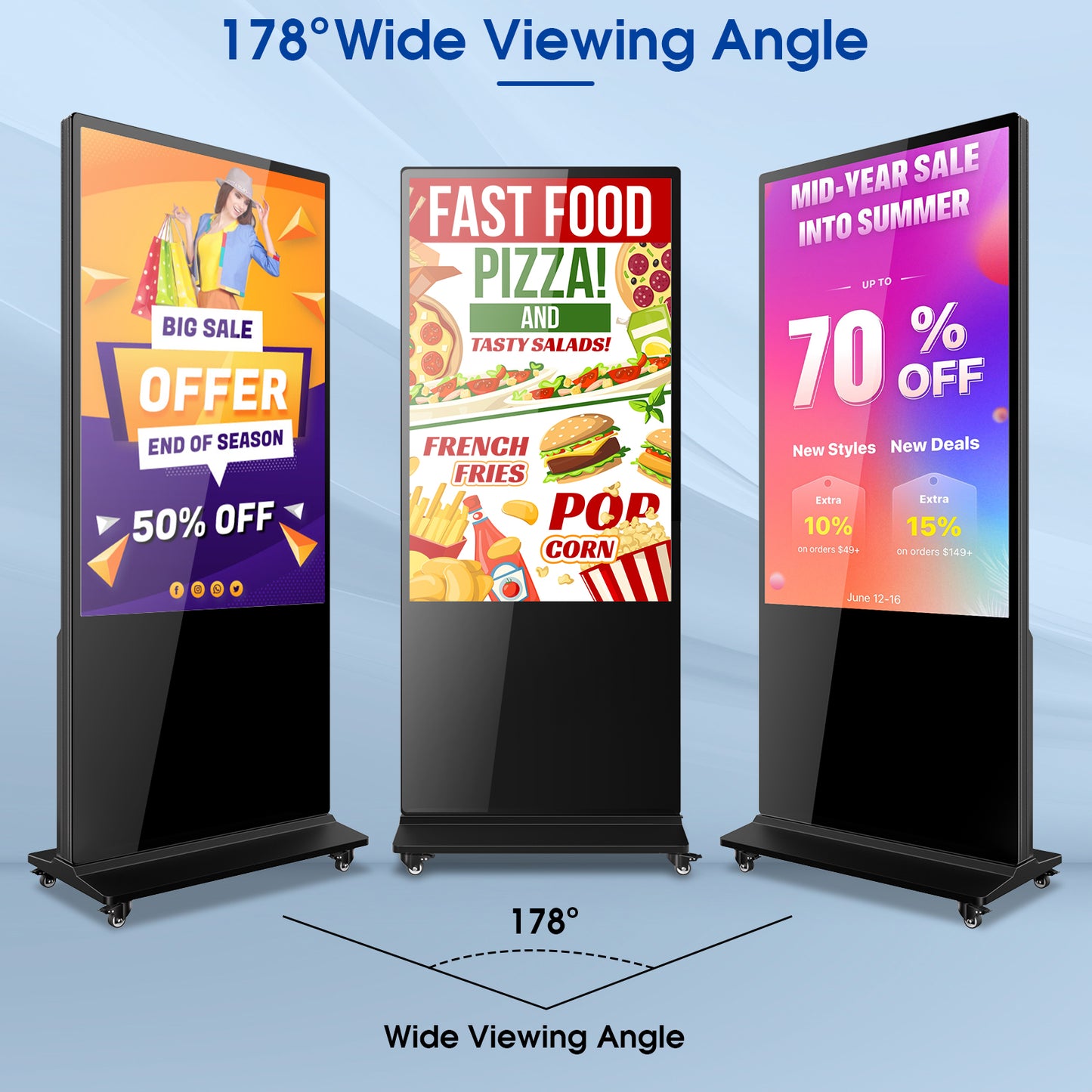 antfraer 55" Digital Signage Floor